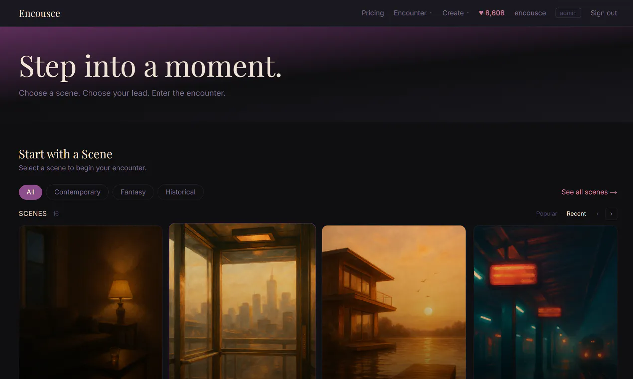 Encousce — Step into a scene. gallery image