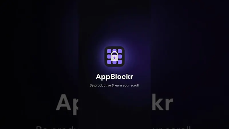 AppBlockr screenshot 1 (video preview)