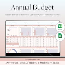 Annual Budget Spreadsheet Template gallery image