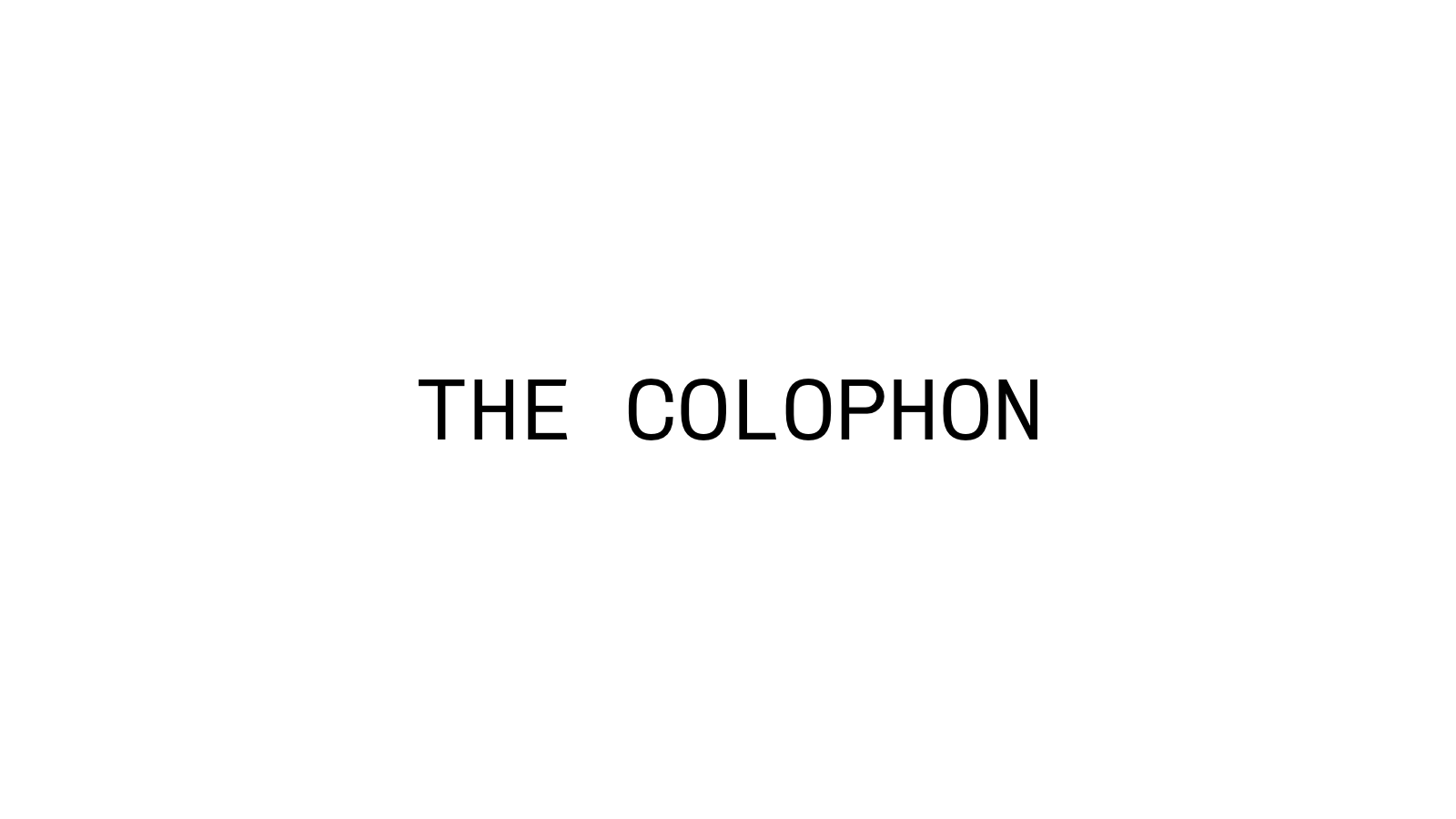 Il colophon media 1