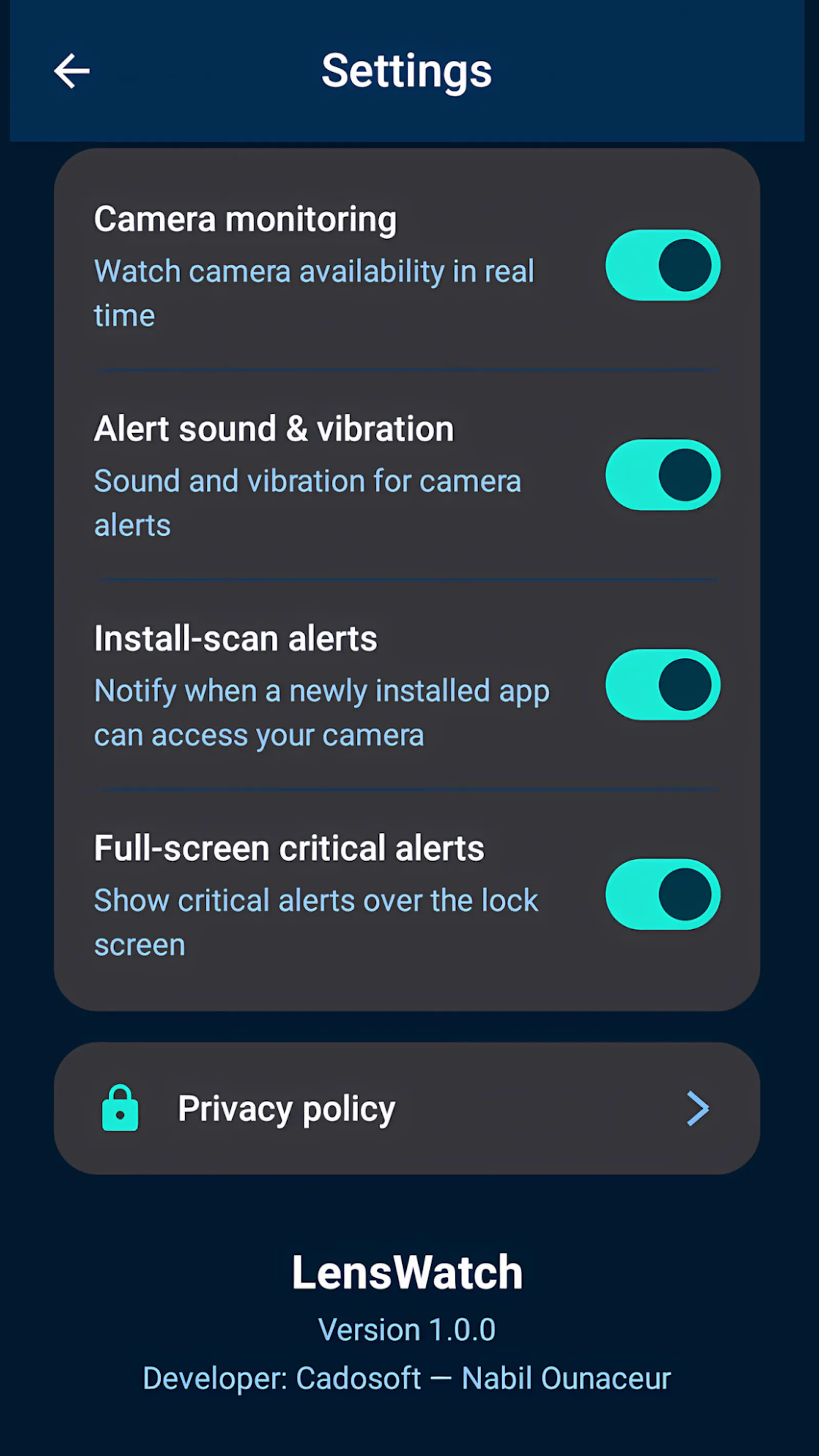 LensWatch: Your Camera Shield screenshot 7