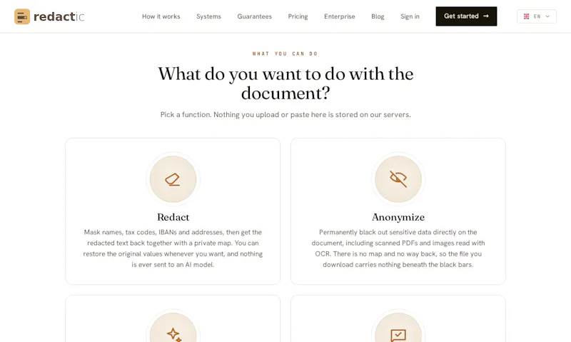 Redactic screenshot 5