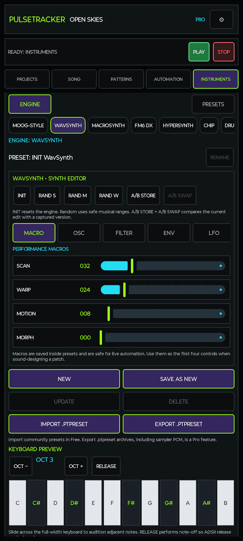 Pulse Tracker - android music tracker screenshot 4
