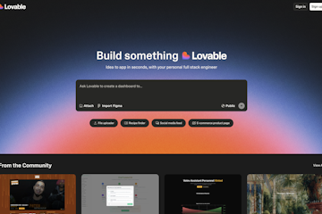 Screenshot of Lovable 2.0