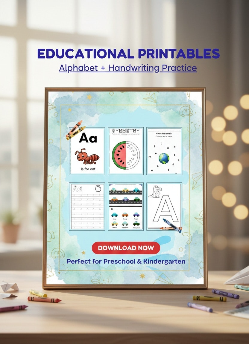 Alphabet & Writing Printables for Kids  - Main product screenshot demonstrating key features and user interface