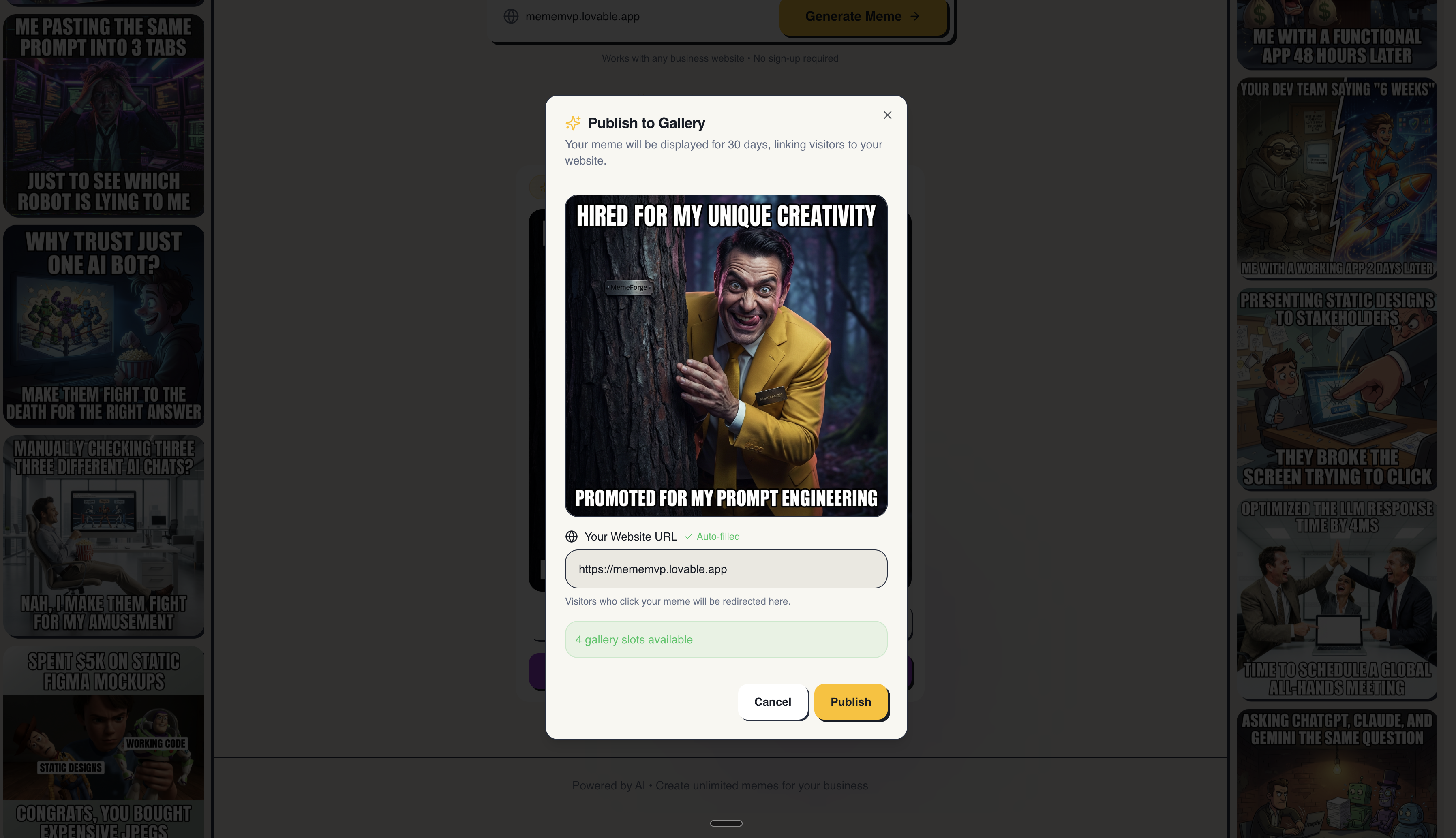 MemeMVP gallery image