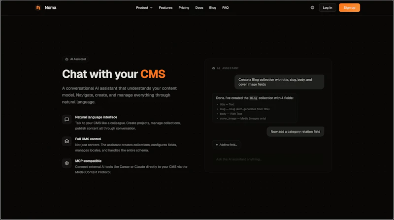 NomaCMS screenshot 4