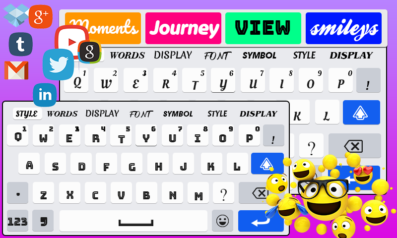 Stilvolle Schriftarten Tastatur media 2