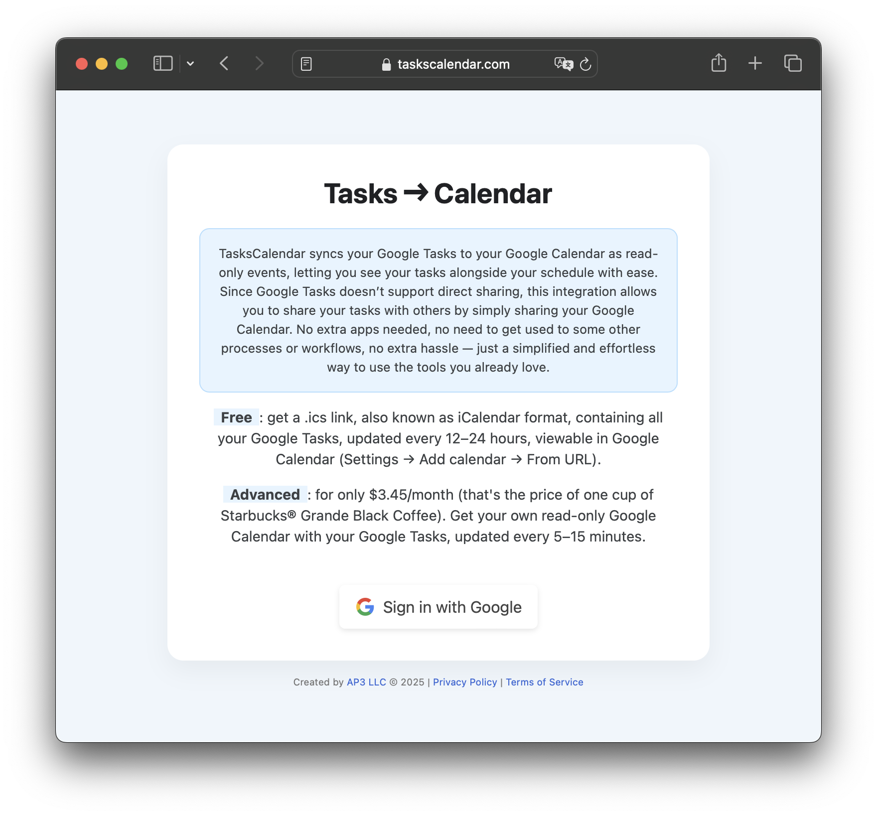 TasksCalendar.com - Google 캘린더에서 Google 작업을보십시오 미디어 1