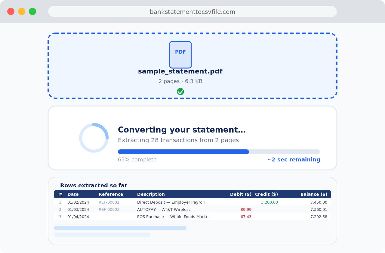 Bank Statement Converter gallery image