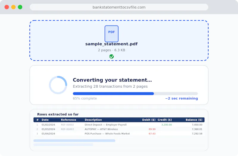 Bank Statement Converter screenshot 2