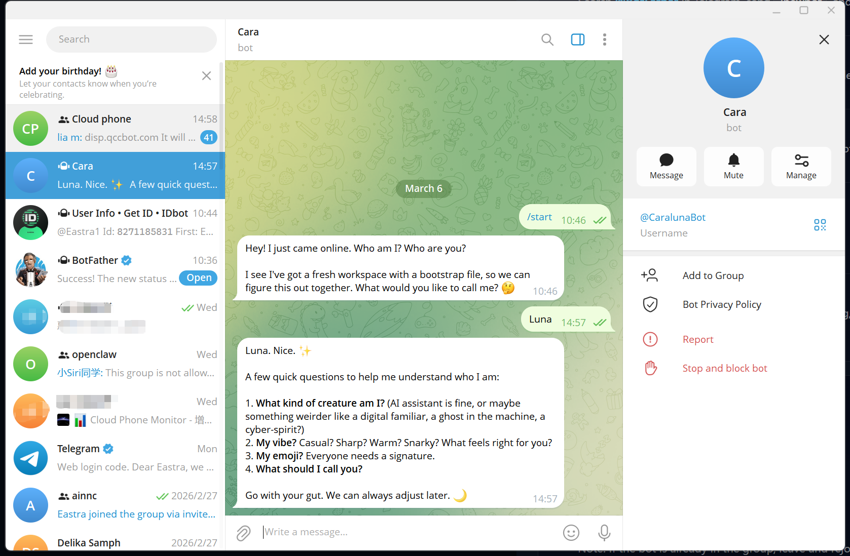 OpenClaw Telegram Bot - Main product screenshot demonstrating key features and user interface