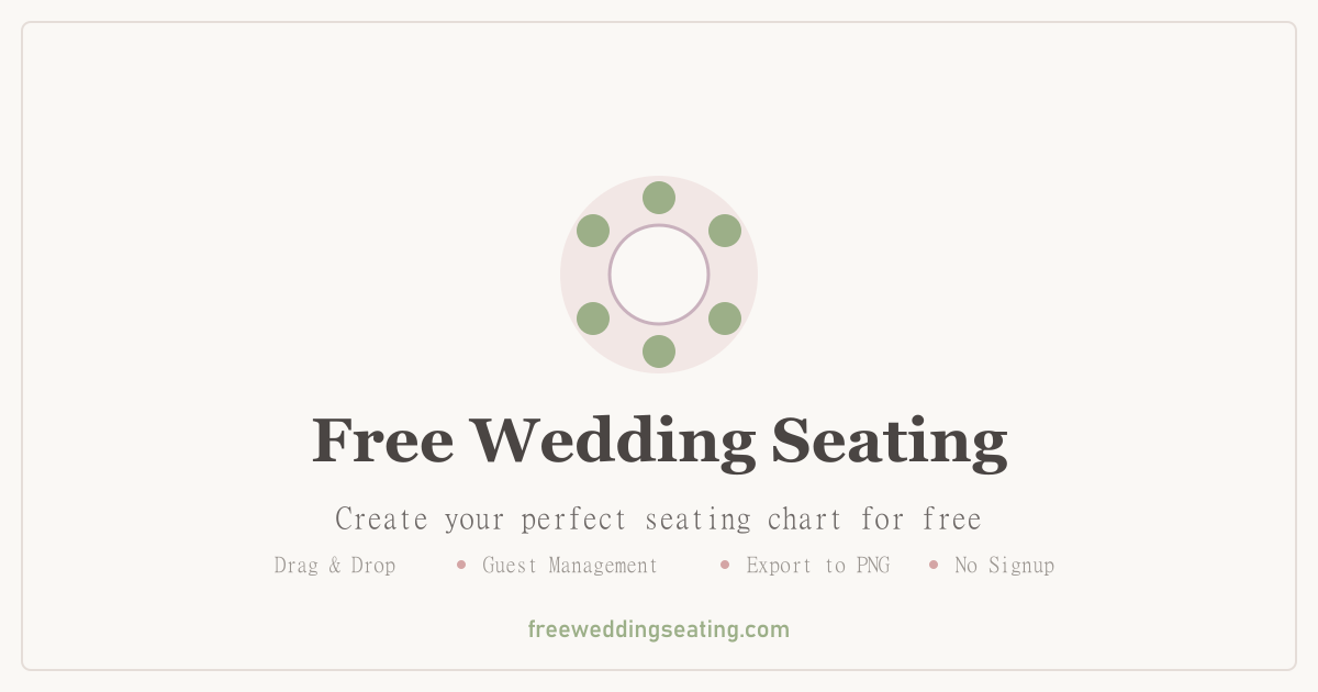 Free Wedding Seating gallery image
