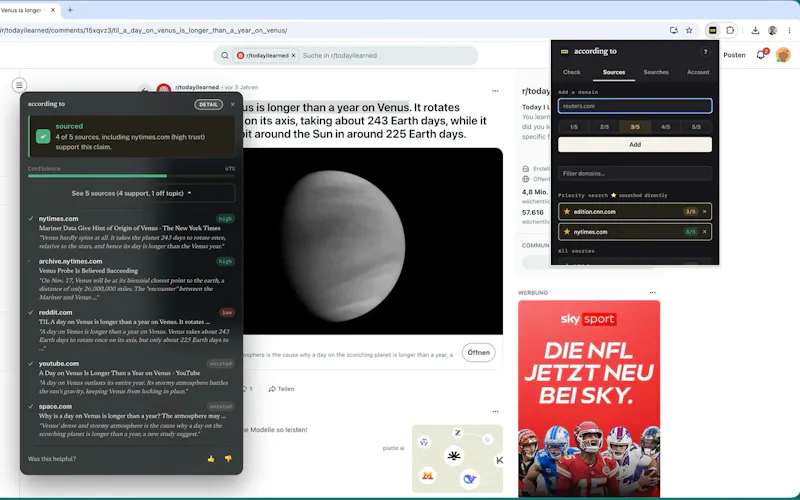 according to - Research Companion screenshot 6