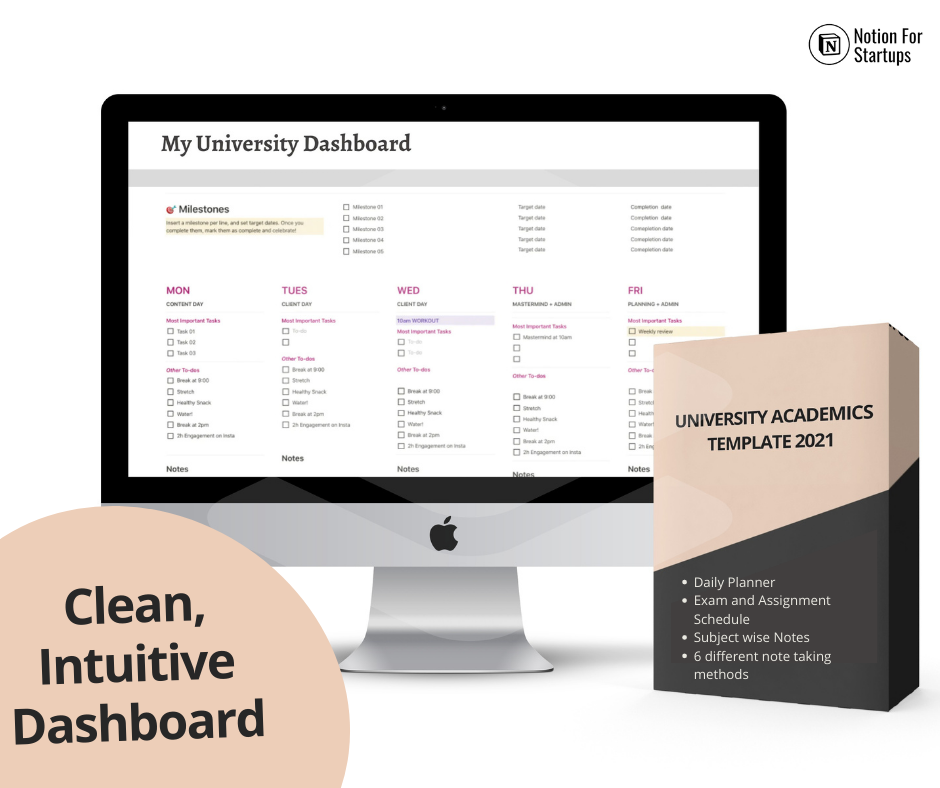 Notion Dashboard for Medical Students gallery image