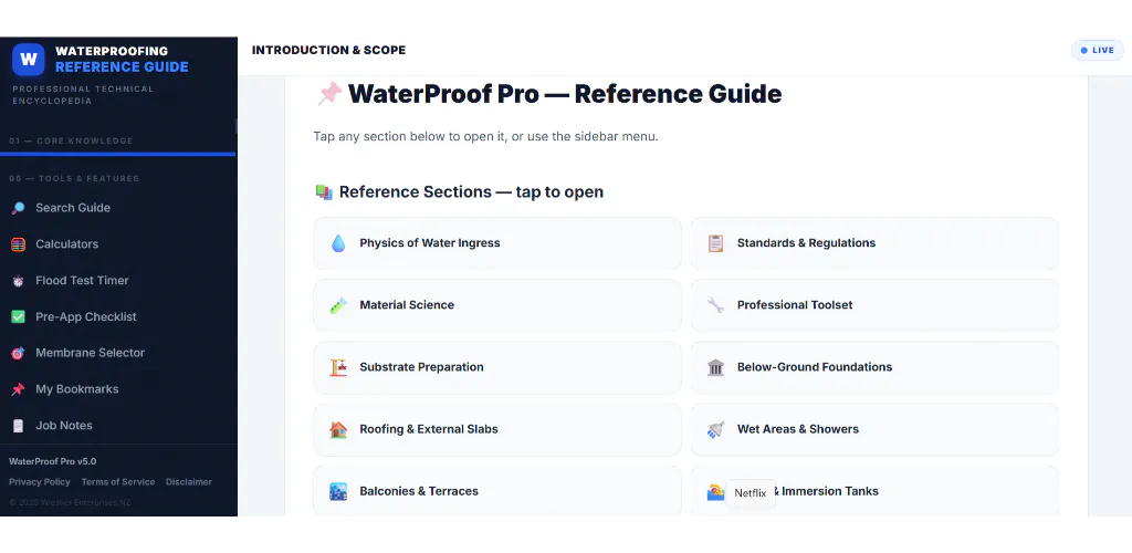 Construction Waterproofing Guide