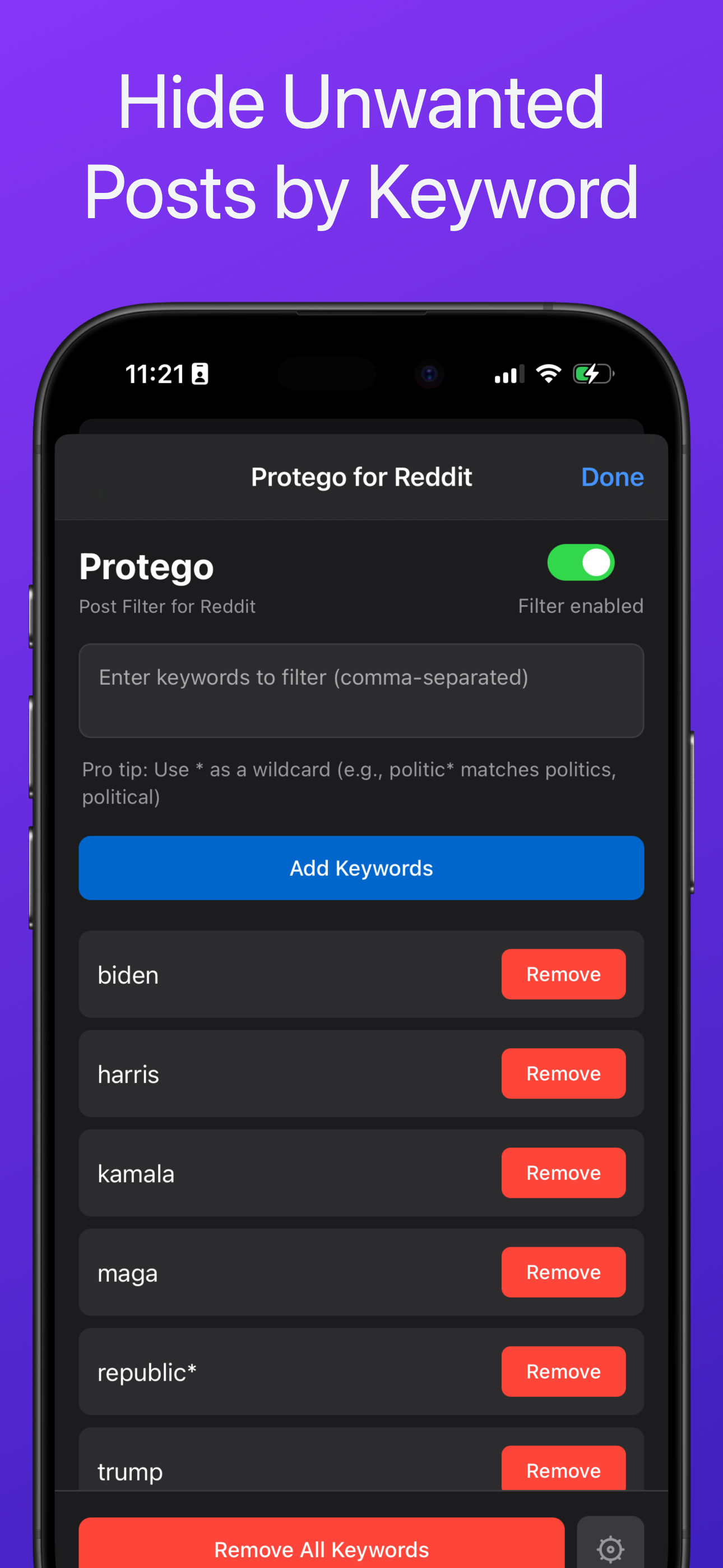 Protego für Reddit - Ein Schildchark für Ihren Reddit -Feed Medien 4