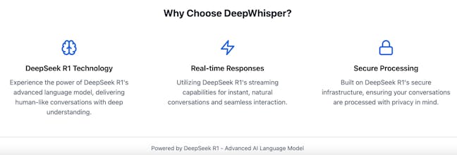 DeepWhisper Chat gallery image