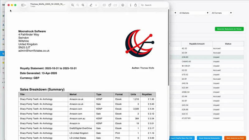 Imprint Core screenshot 1 (video preview)