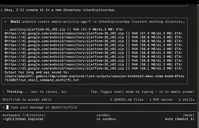 Android CLI screenshot 5