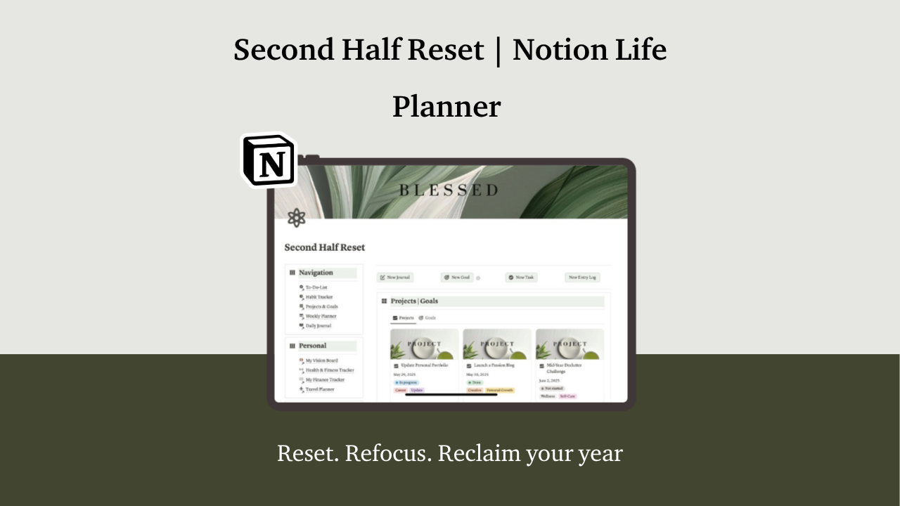 Second-Half Reset | Notion Template