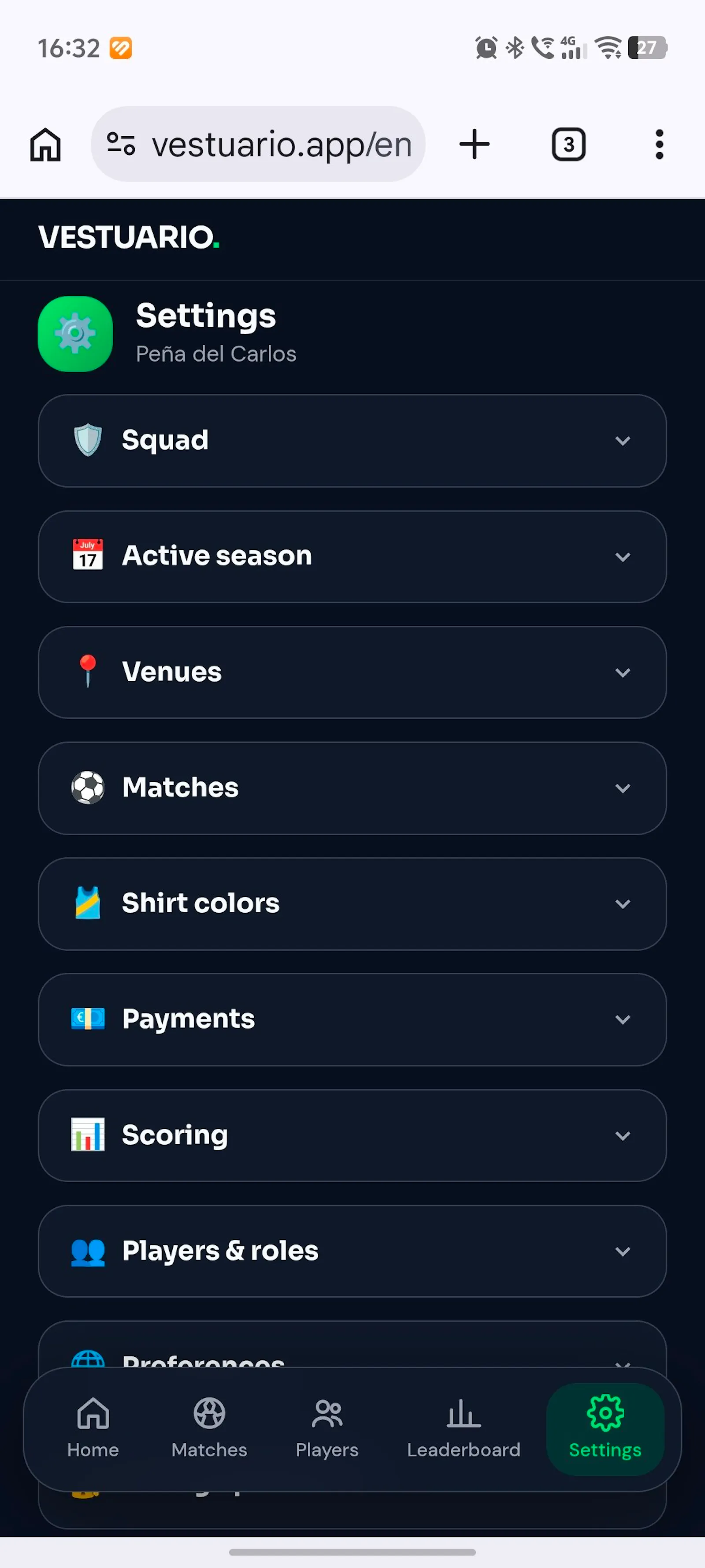 Vestuario screenshot 2