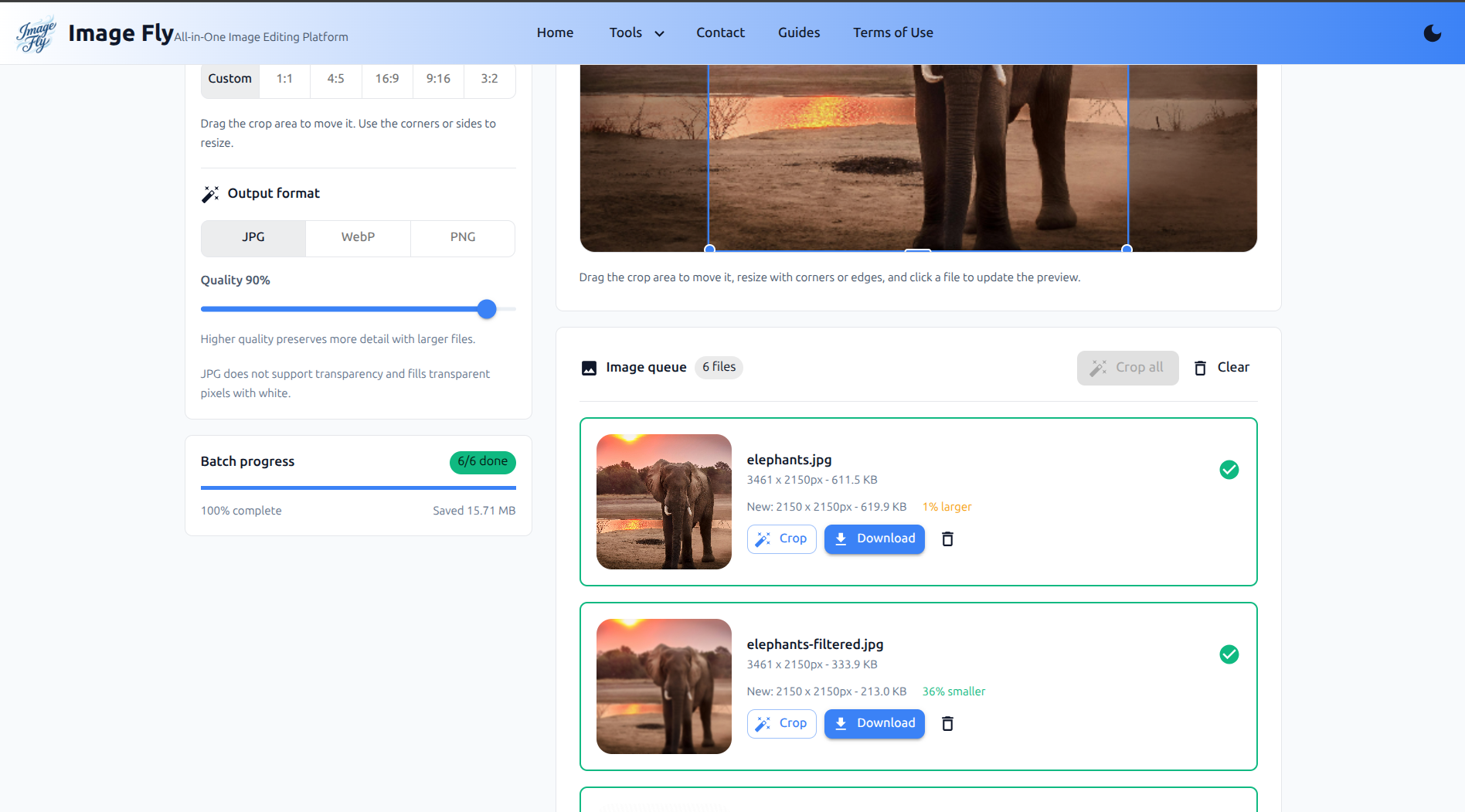 Image Fly - Screenshot 3 showing product features and functionality