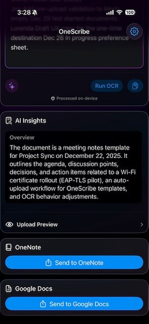 OneScribe gallery image