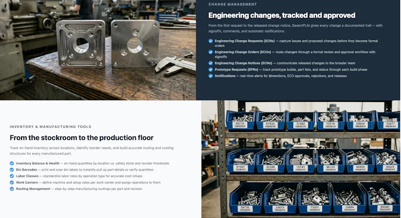 SavantPLM screenshot 7