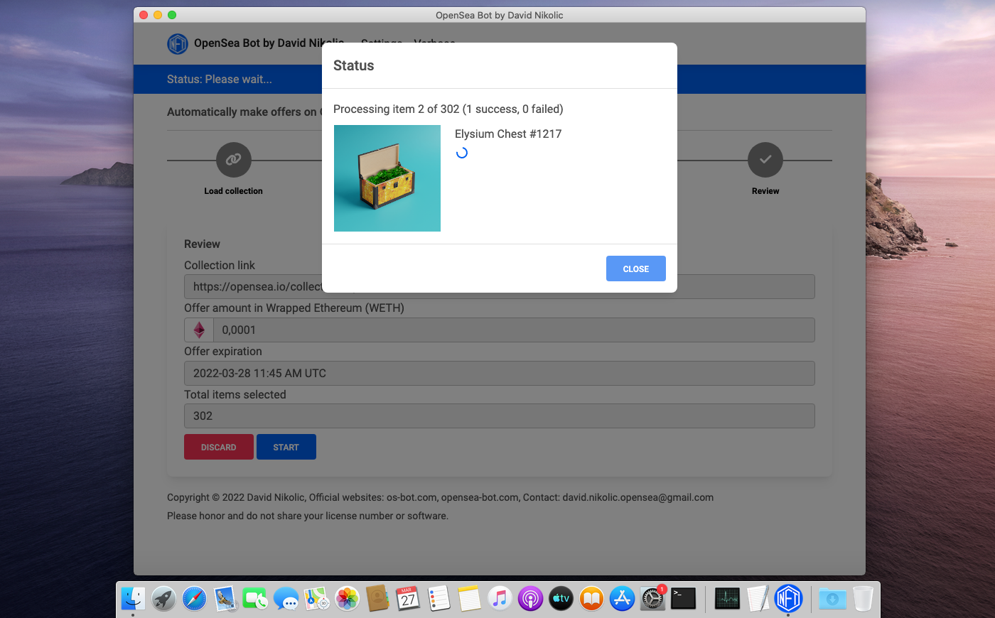 OpenSea Bot by David Nikolic gallery image