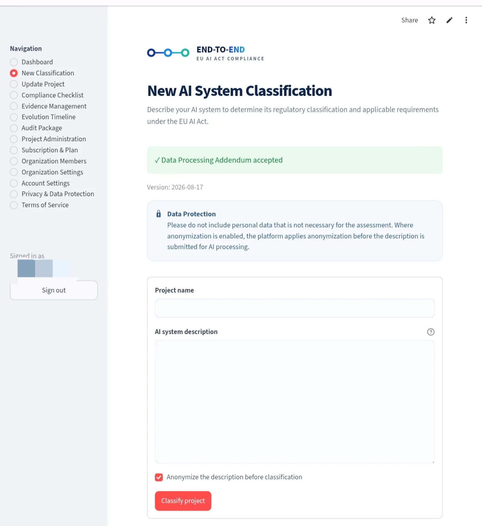 END-TO-END EU AI ACT COMPLIANCE PLATFORM screenshot 4
