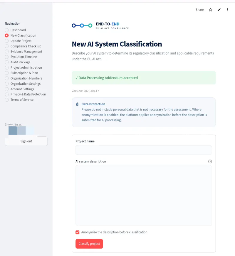 END-TO-END EU AI ACT COMPLIANCE PLATFORM screenshot 4