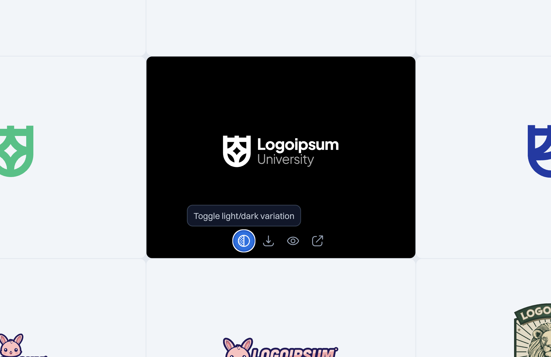 logoupsim - 実際のロゴができるまで一時的にロゴ空間を埋めますメディア3