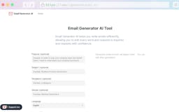Email Generator AI Tool media 1