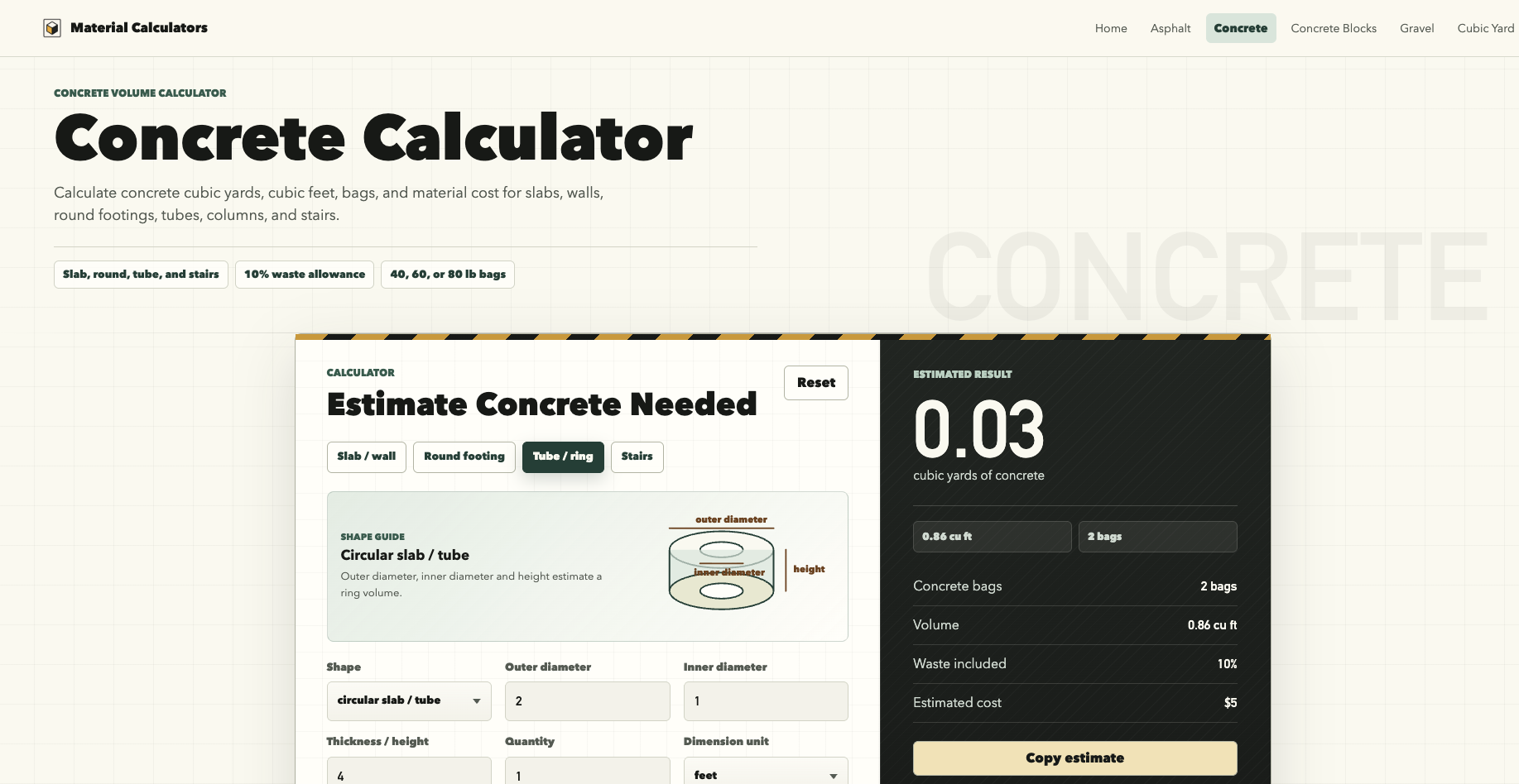 Construction Calculators gallery image