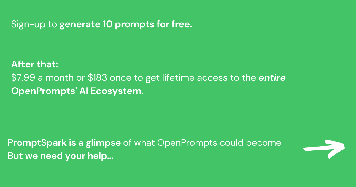 Mídia 4 de PromptSpark por OpenPrompts - Crie poderoso GPT-3 solicita a alimentação do seu aplicativo AI