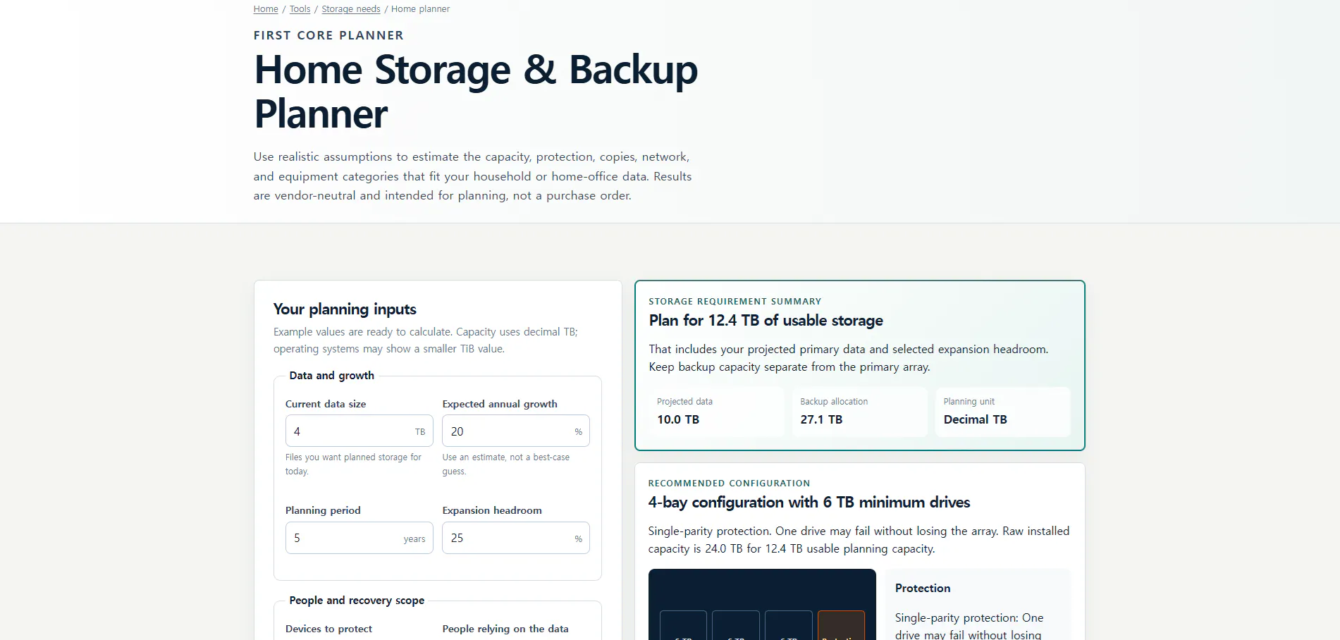 Data Storage Lab: Home Storage Planner gallery image