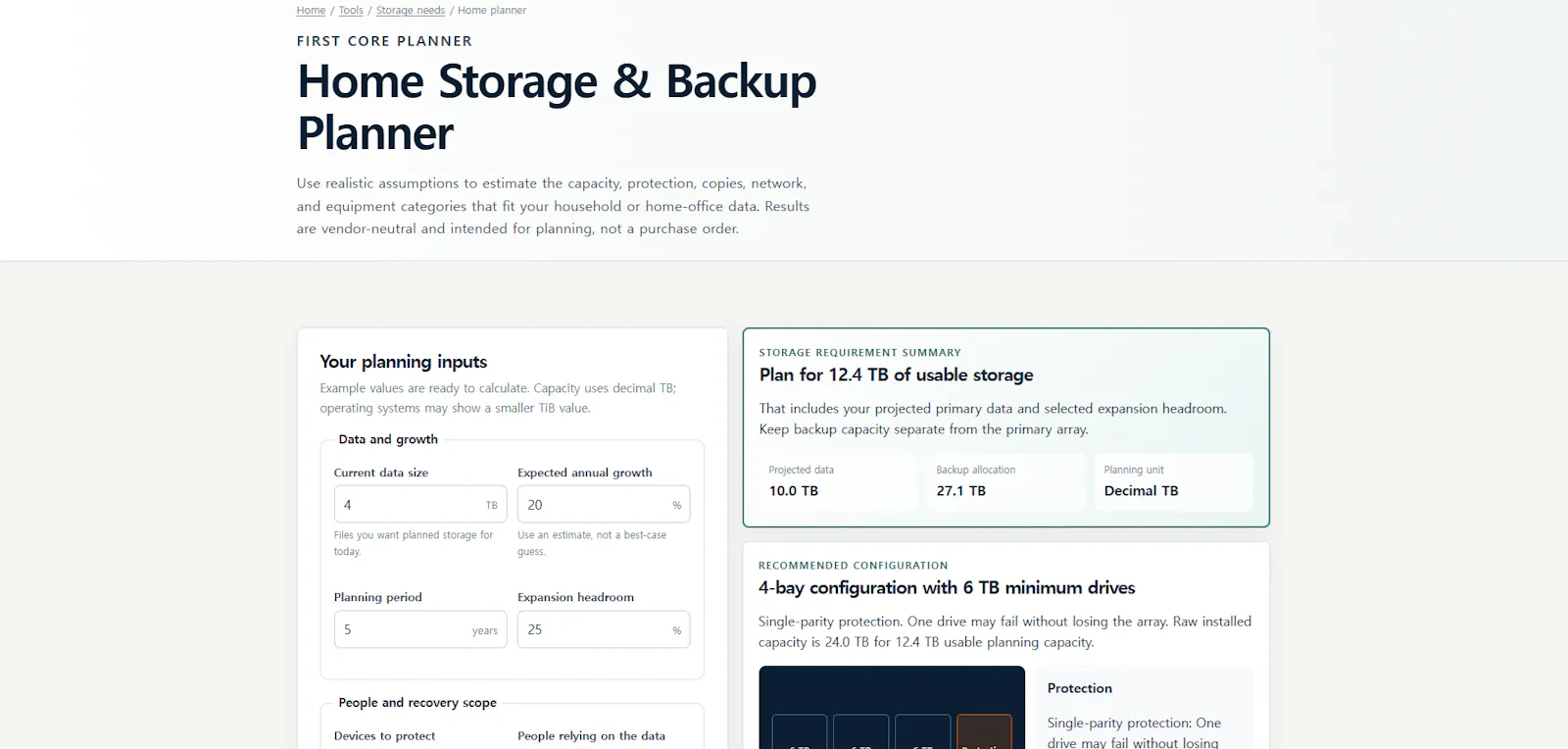 Data Storage Lab: Home Storage Planner screenshot 3
