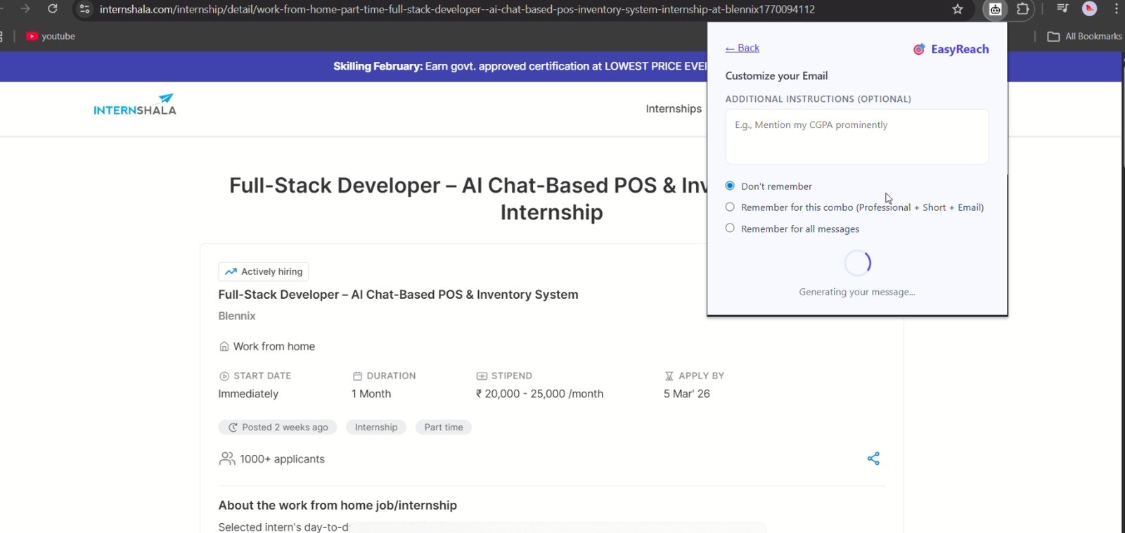 EasyReach - Screenshot 3 showing product features and functionality