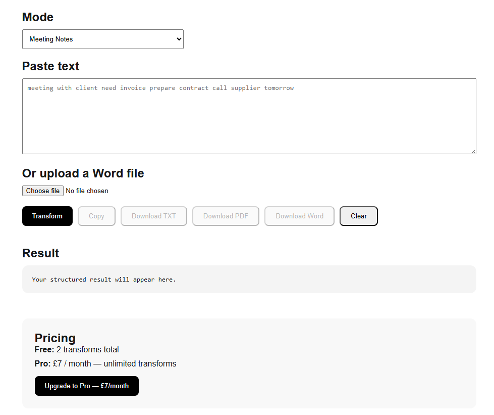 Document Structurer AI gallery image