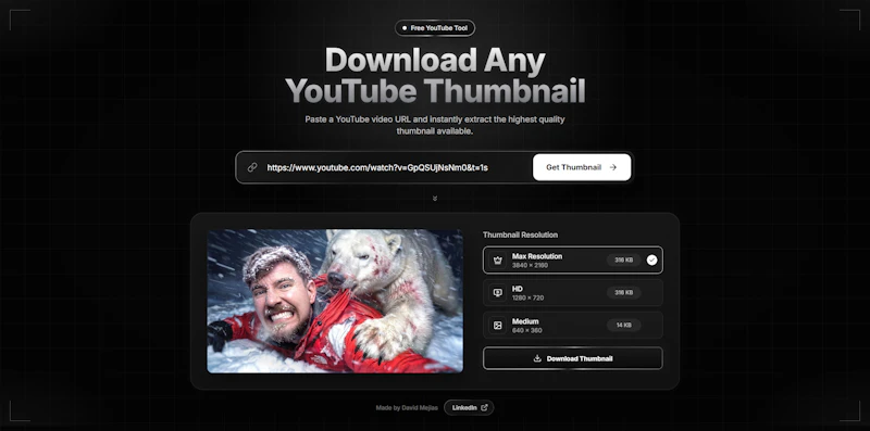 Thumbnail Grabber screenshot 2