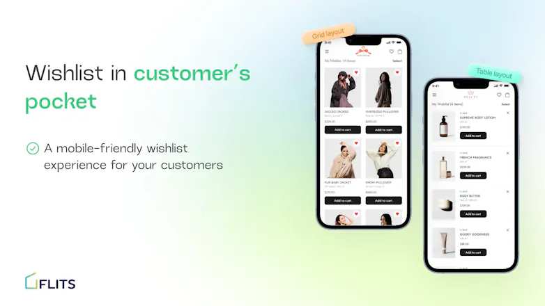 Flits Wishlist App gallery image