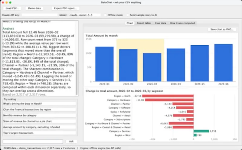 DataChat screenshot 2