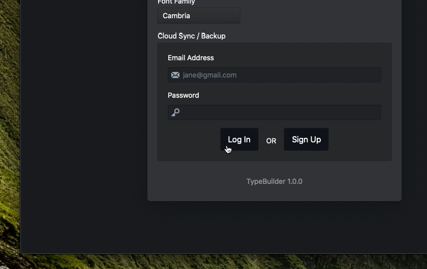 TypeBuilder gallery image