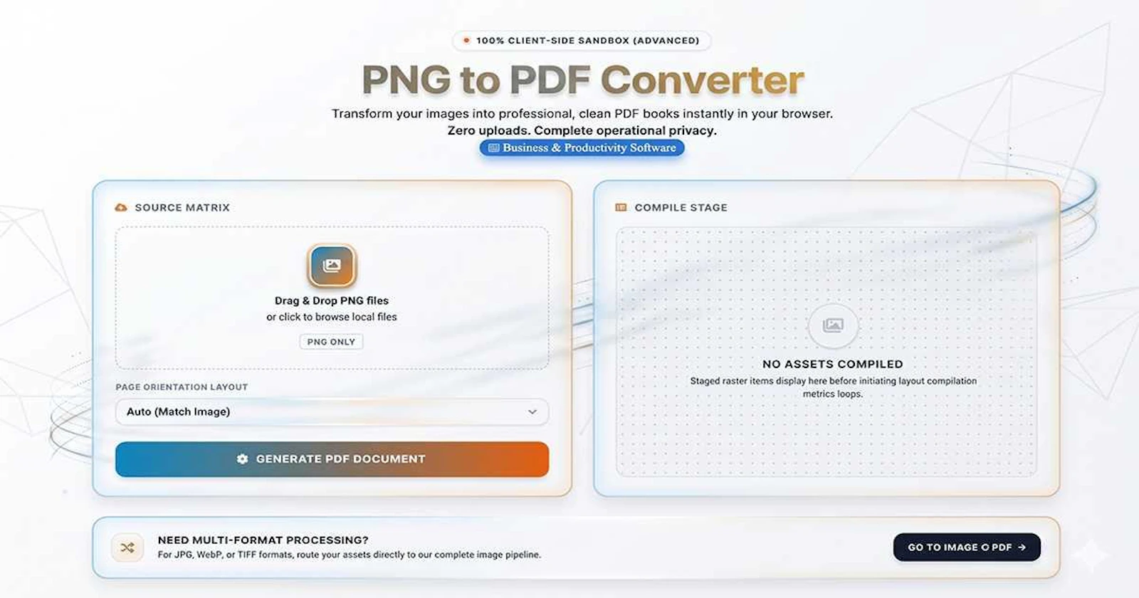 FDM AI PNG to PDF Converter screenshot 1
