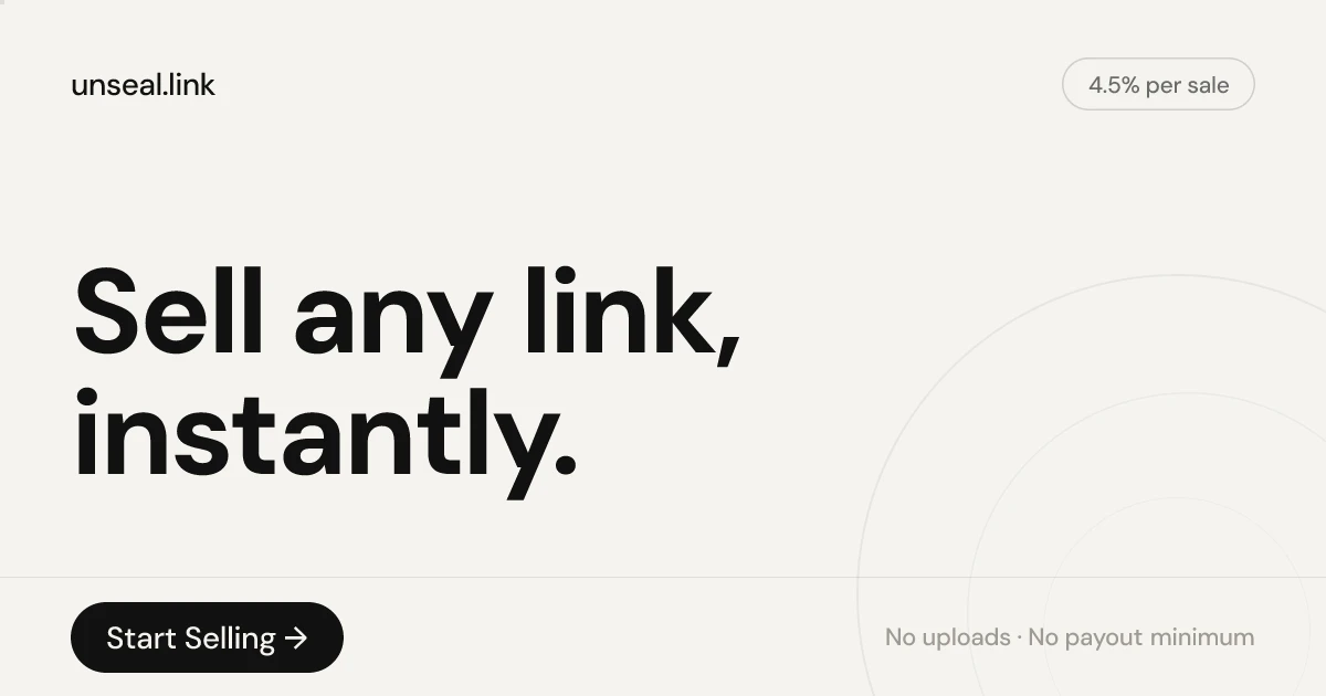 unseal.link 대표 미리보기