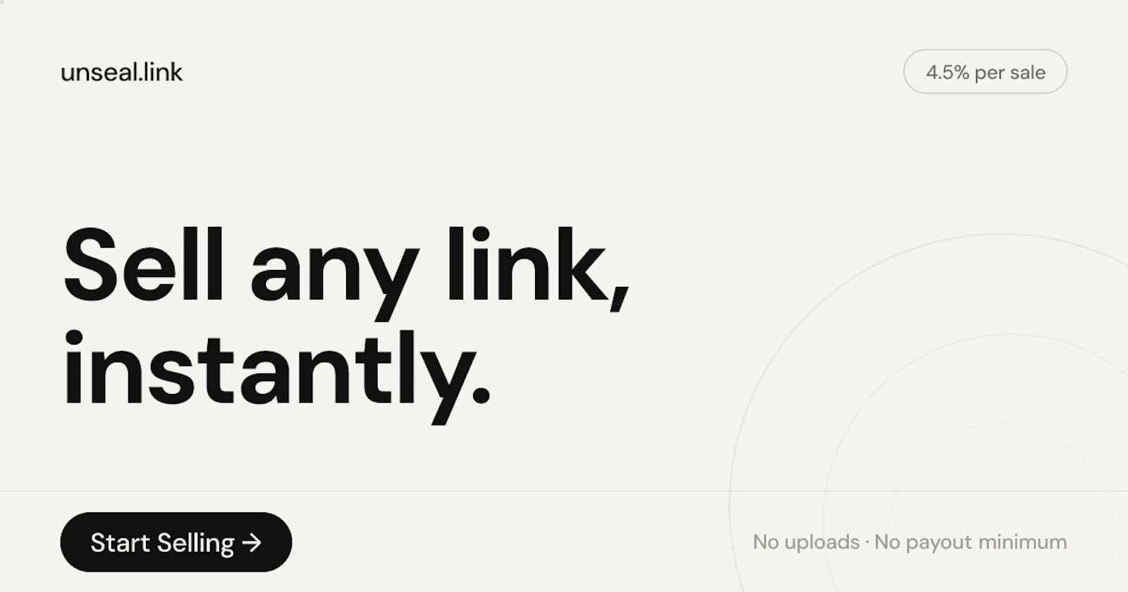 unseal.link screenshot 1