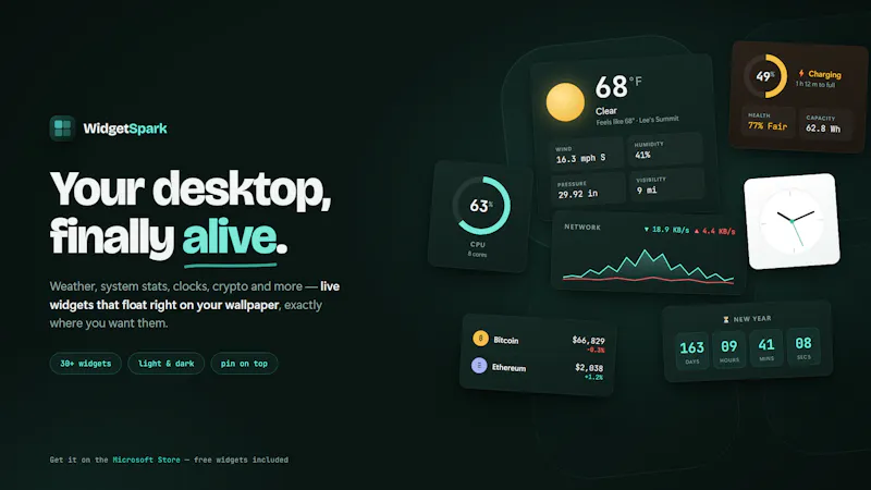 WidgetSpark screenshot 2