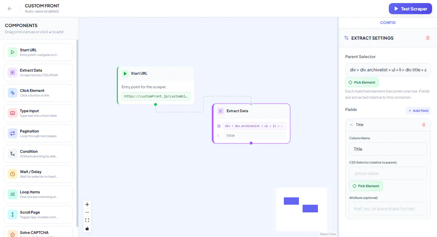 PointScrape — Visual Web Scraping gallery image