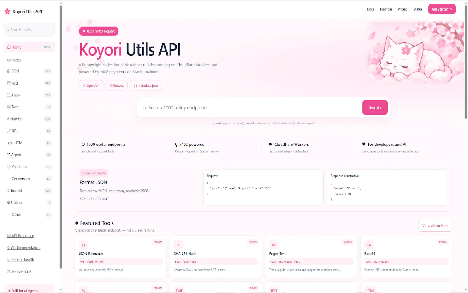 Koyori Utils API screenshot 1